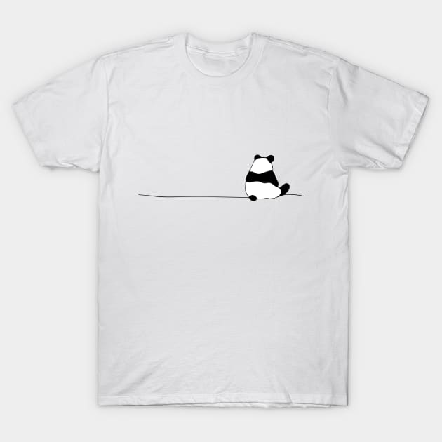 Sad Panda T-Shirt by Ferhat Sözeri Art